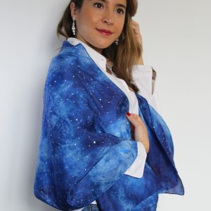 Fular de seda Galaxia