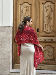Fulares de seda Fular de seda ensoñación rojo
