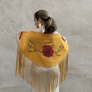 Mantoncillo Ocre y Rosa