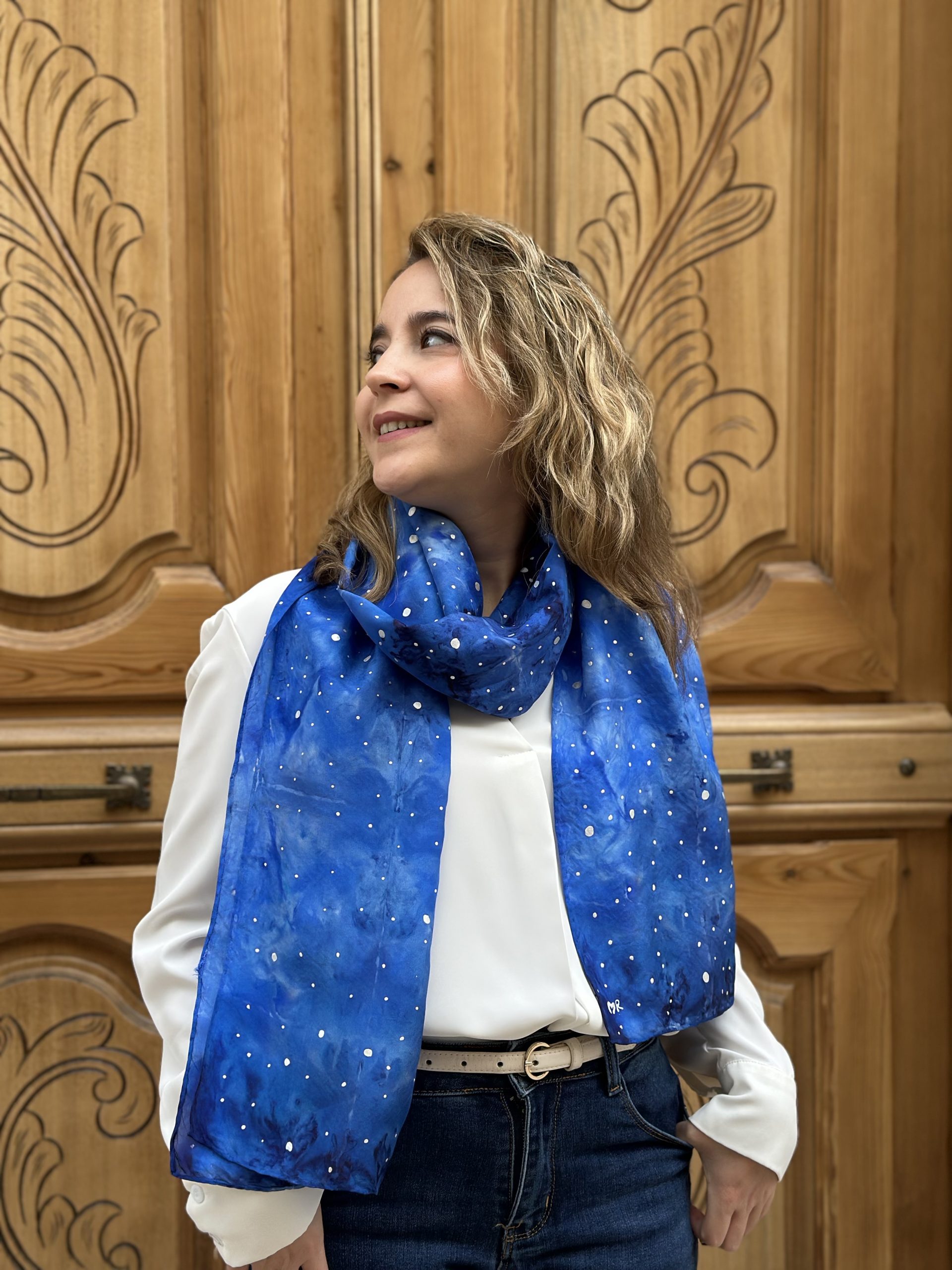 Fular de seda Galaxia