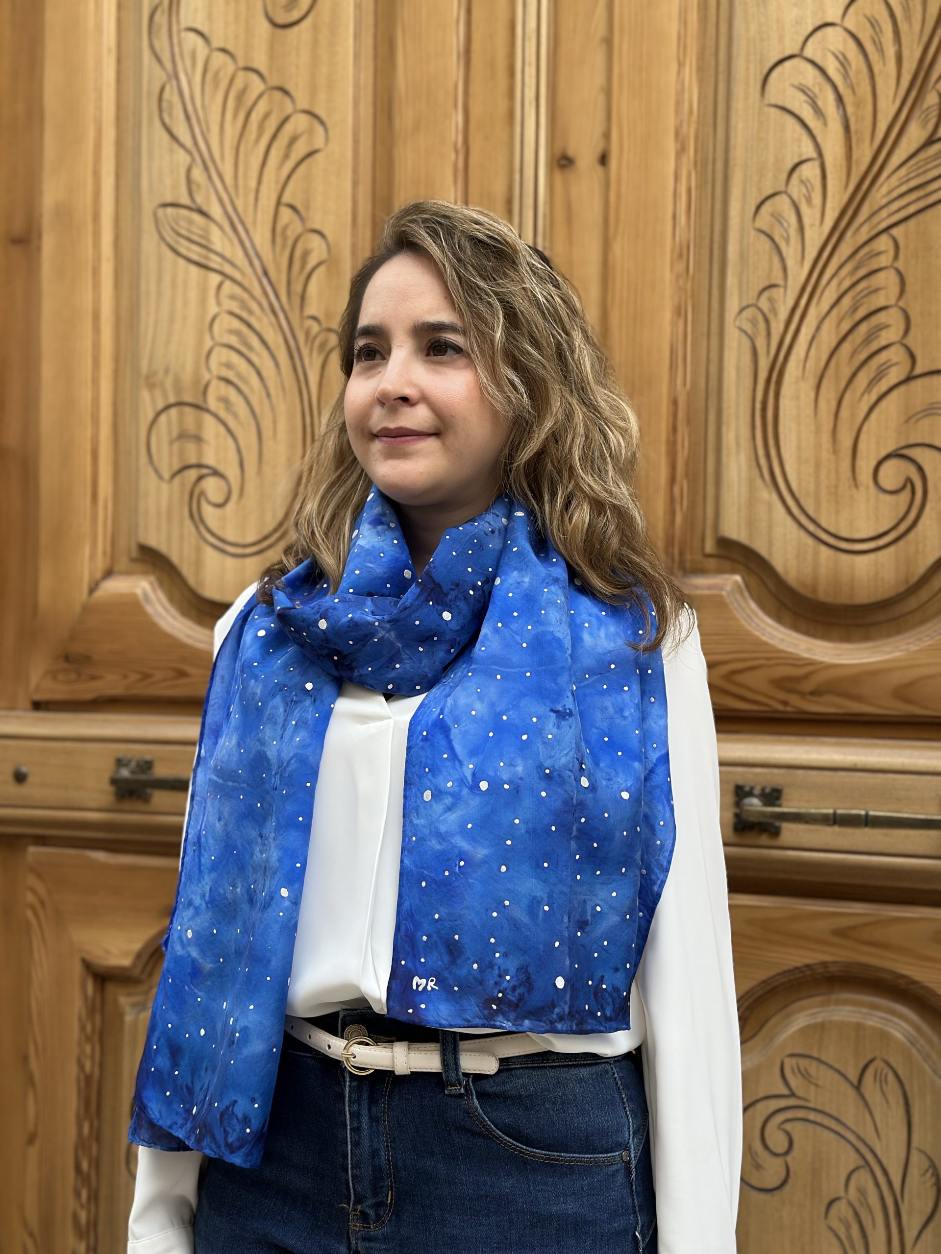 Fular de seda Galaxia