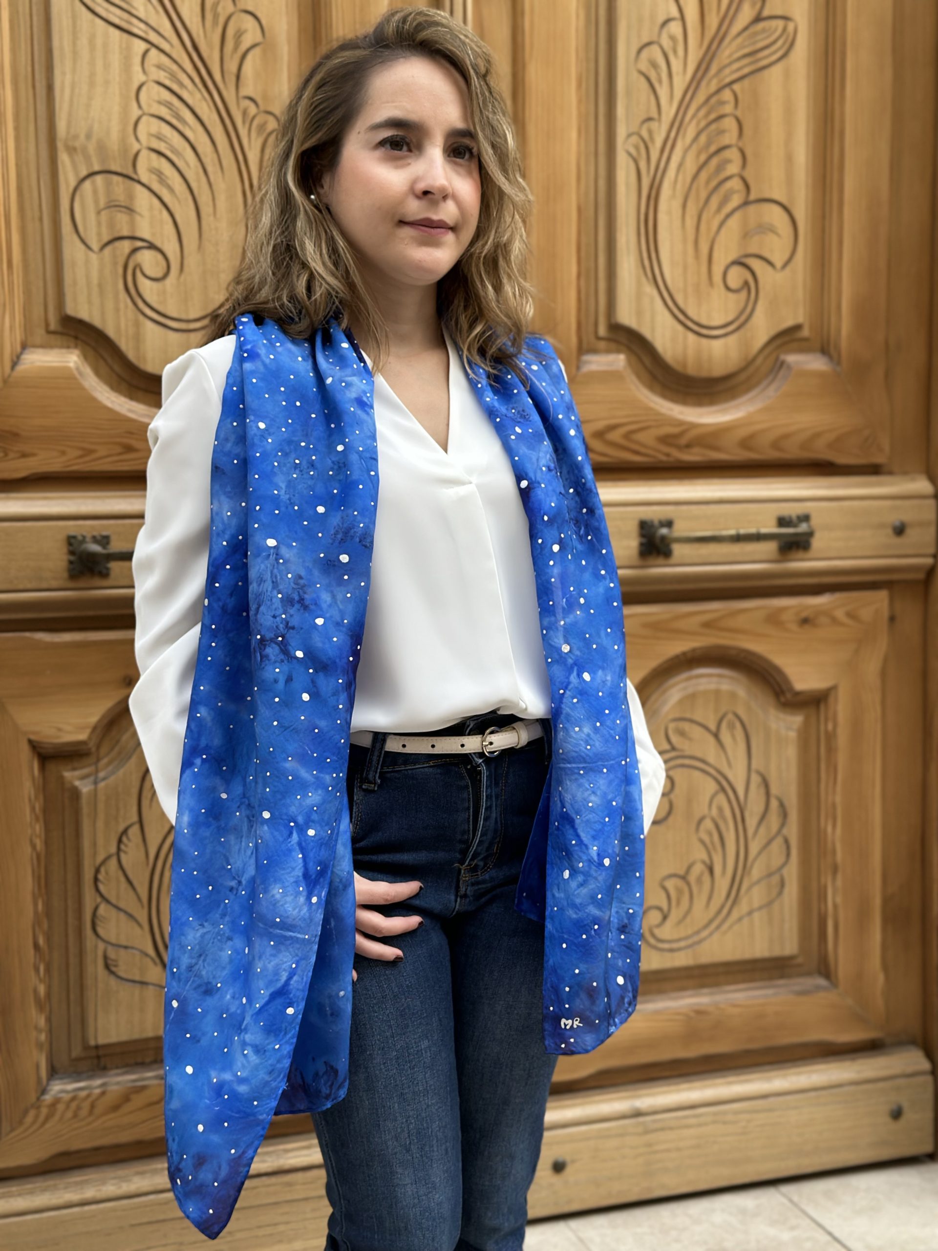 Fular de seda Galaxia