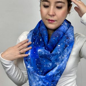 pañuelo de seda Galaxia