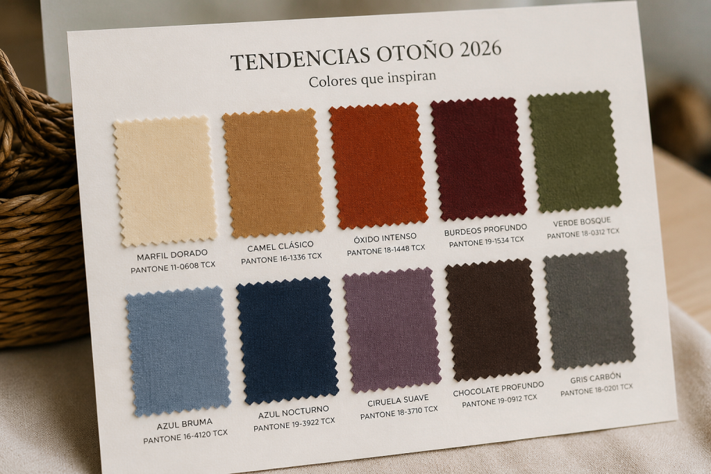 Colores tendencia otoño 2026